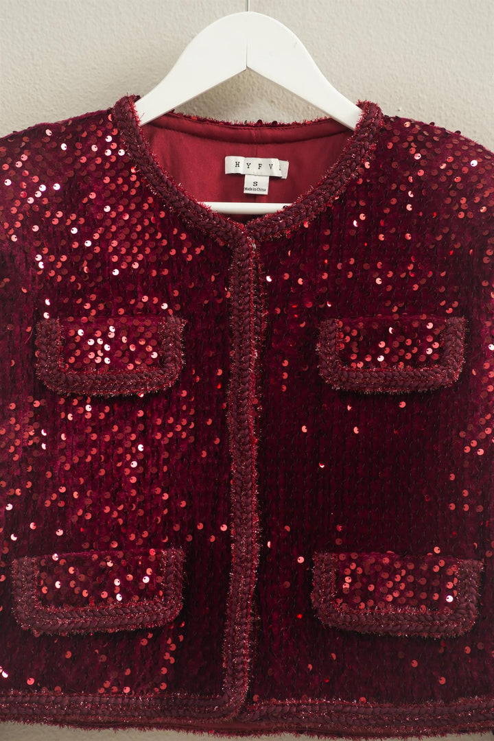Sequined Detail Jacket