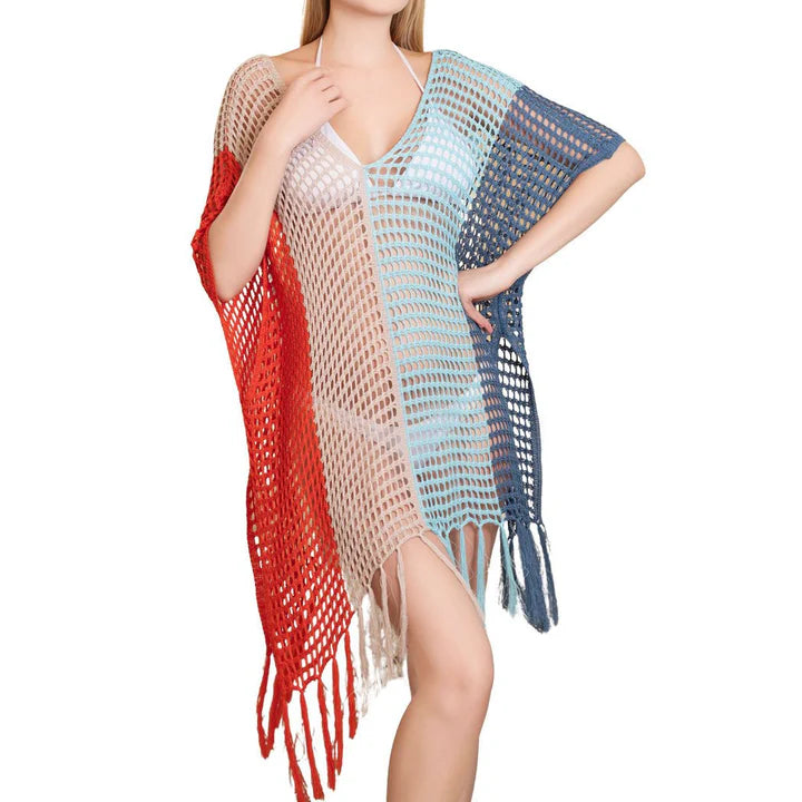 SUMMER NET KNITTED SHAWL