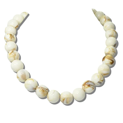 CHUNKY BEADED TOGGLE STATEMENT NECKLACE