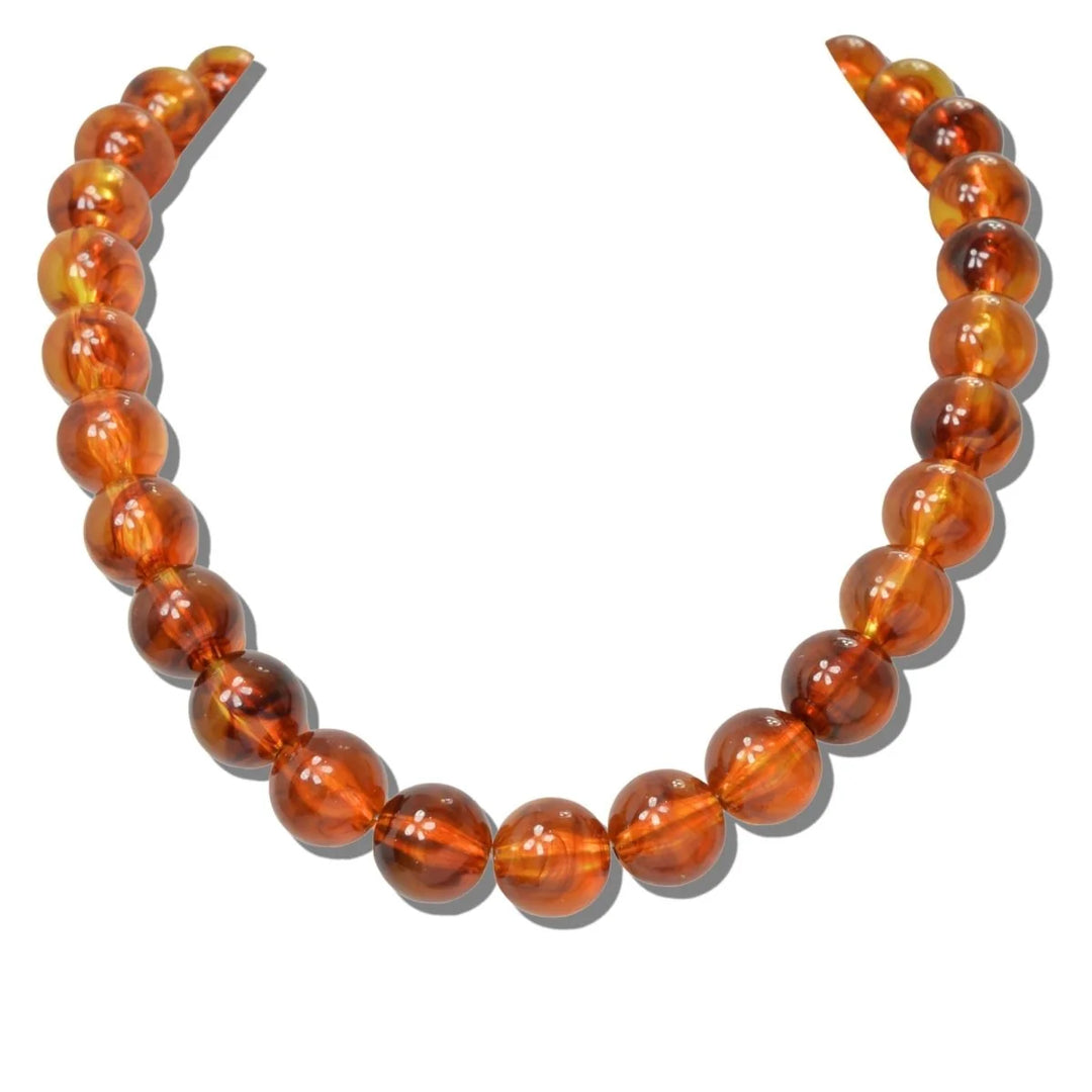 CHUNKY BEADED TOGGLE STATEMENT NECKLACE