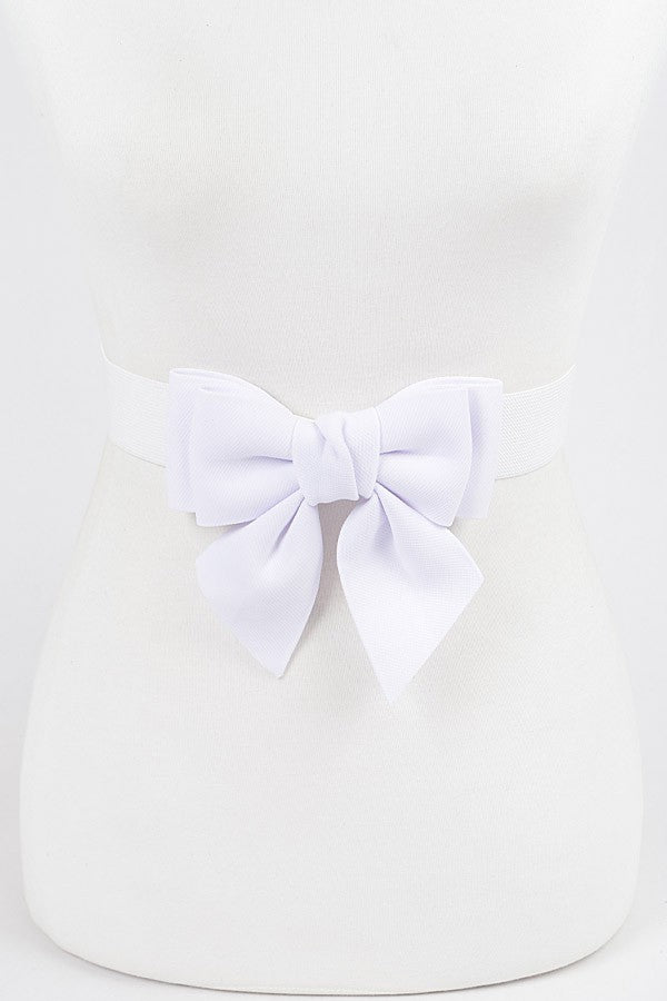 Ribbon Buckle Stretch Belt