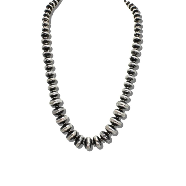 LONG GRADUATED NAVAJO BEAD NECKLACE