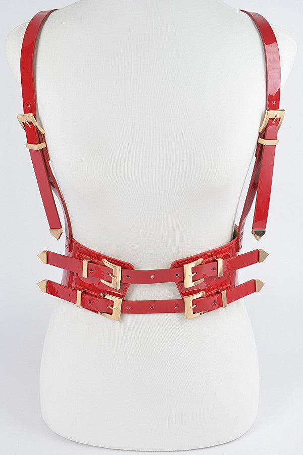 Faux Leather Harness