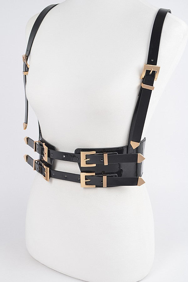 Faux Leather Harness