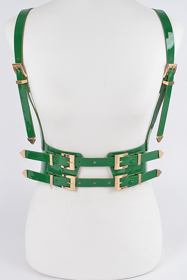 Faux Leather Harness