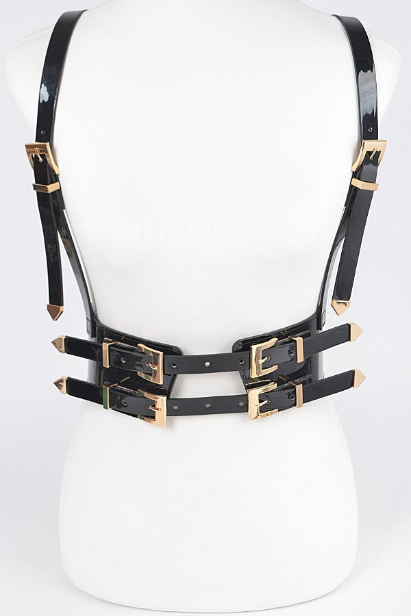 Faux Leather Harness