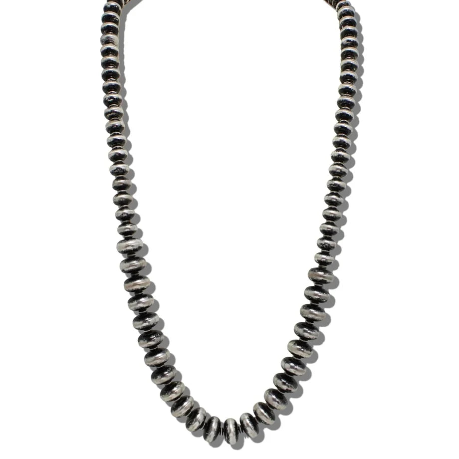 LONG GRADUATED NAVAJO BEAD NECKLACE