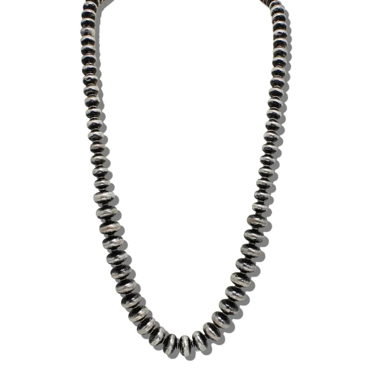 LONG GRADUATED NAVAJO BEAD NECKLACE