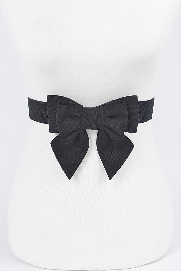 Ribbon Buckle Stretch Belt
