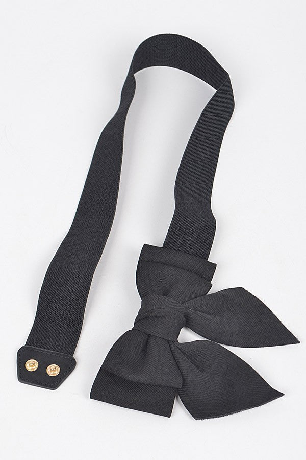 Ribbon Buckle Stretch Belt