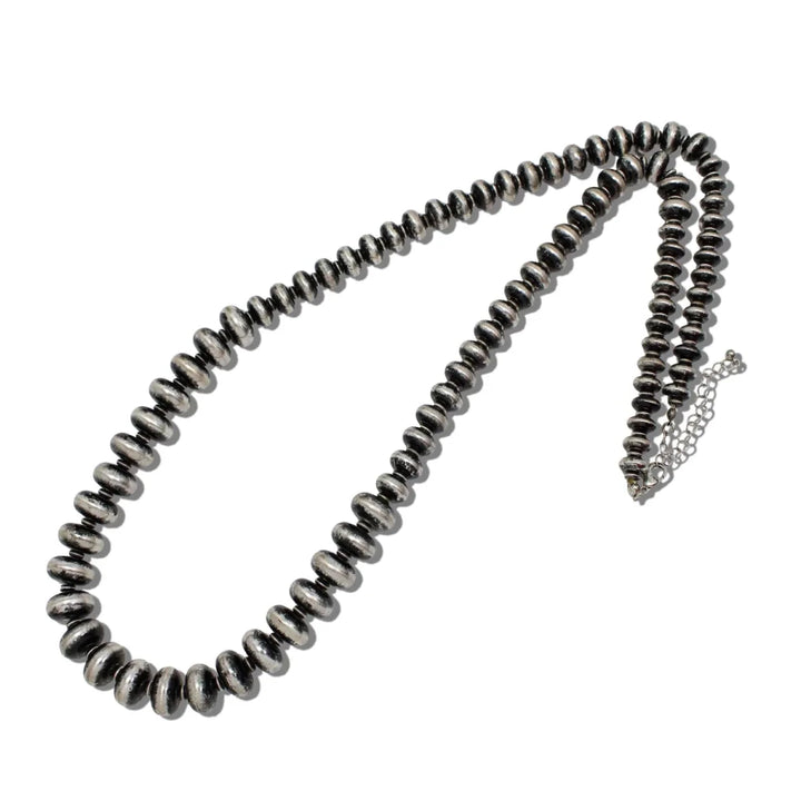 LONG GRADUATED NAVAJO BEAD NECKLACE