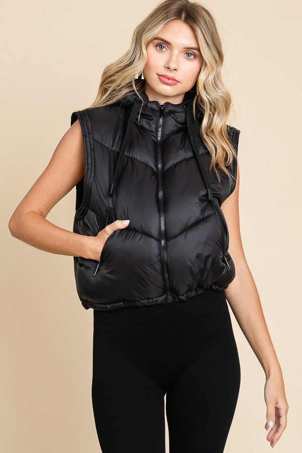 Jacket Puffer Lightweight Removable Sleeve