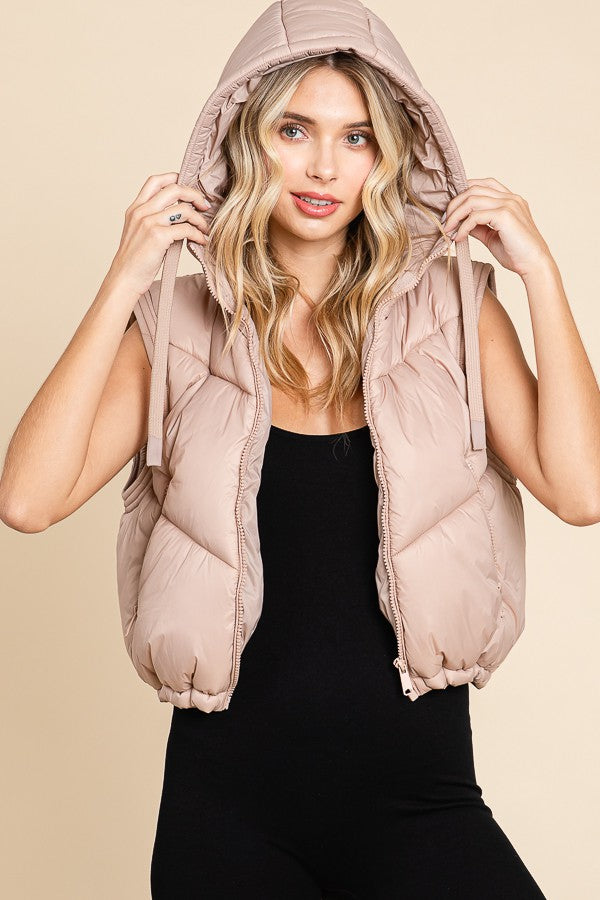 Jacket Puffer Lightweight Removable Sleeve