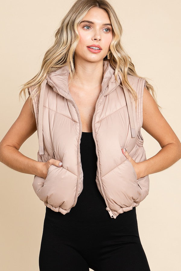 Jacket Puffer Lightweight Removable Sleeve