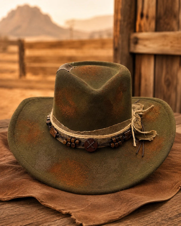 Rustic Rancher Style Hat