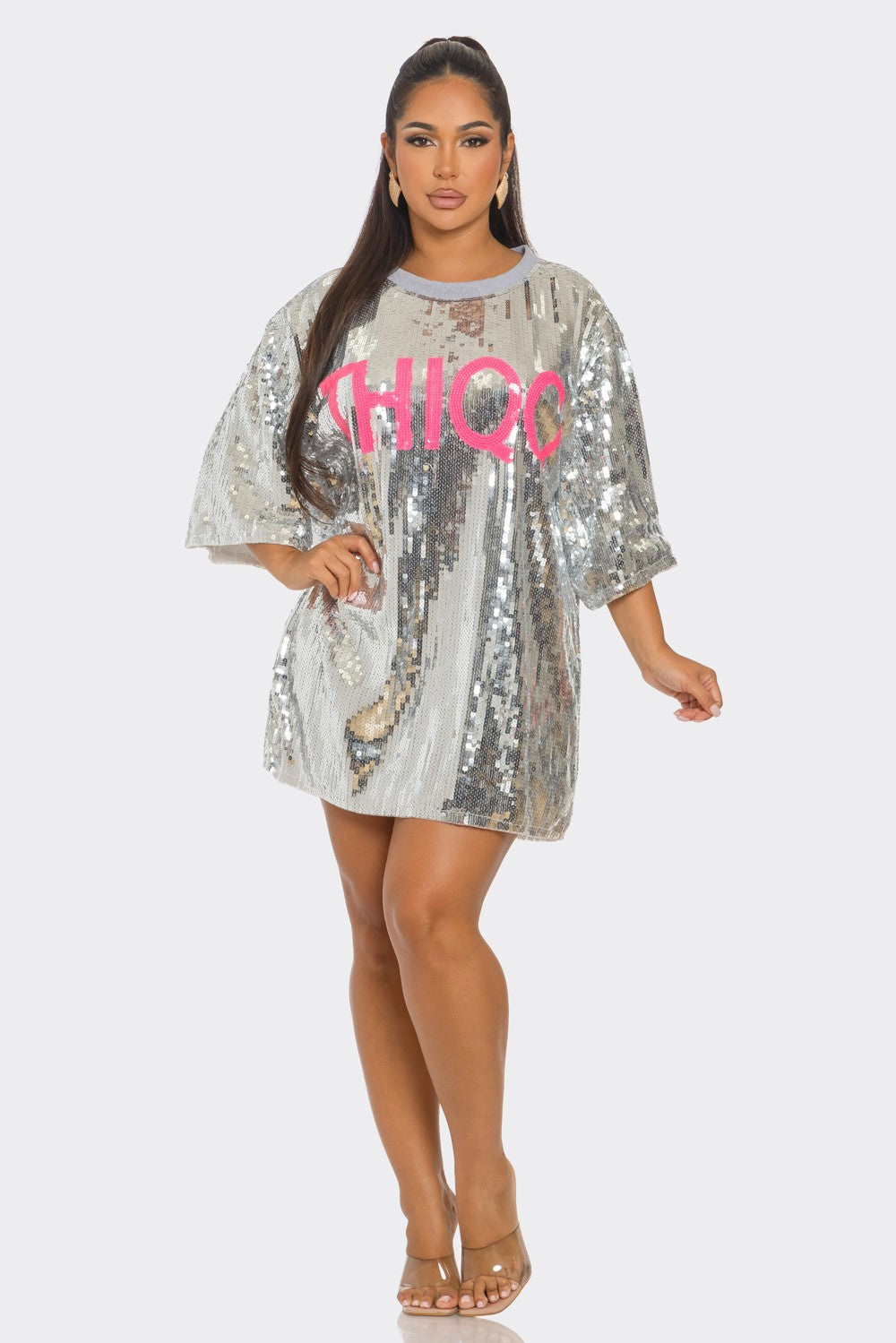 Thiqq' Silver Sequins Dress