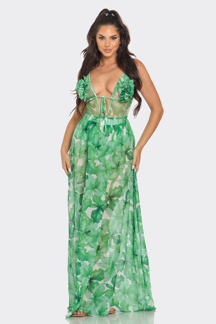 2PCS BODYSUIT & SKIRT SET