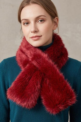 Faux Fur Fluffy Scarf
