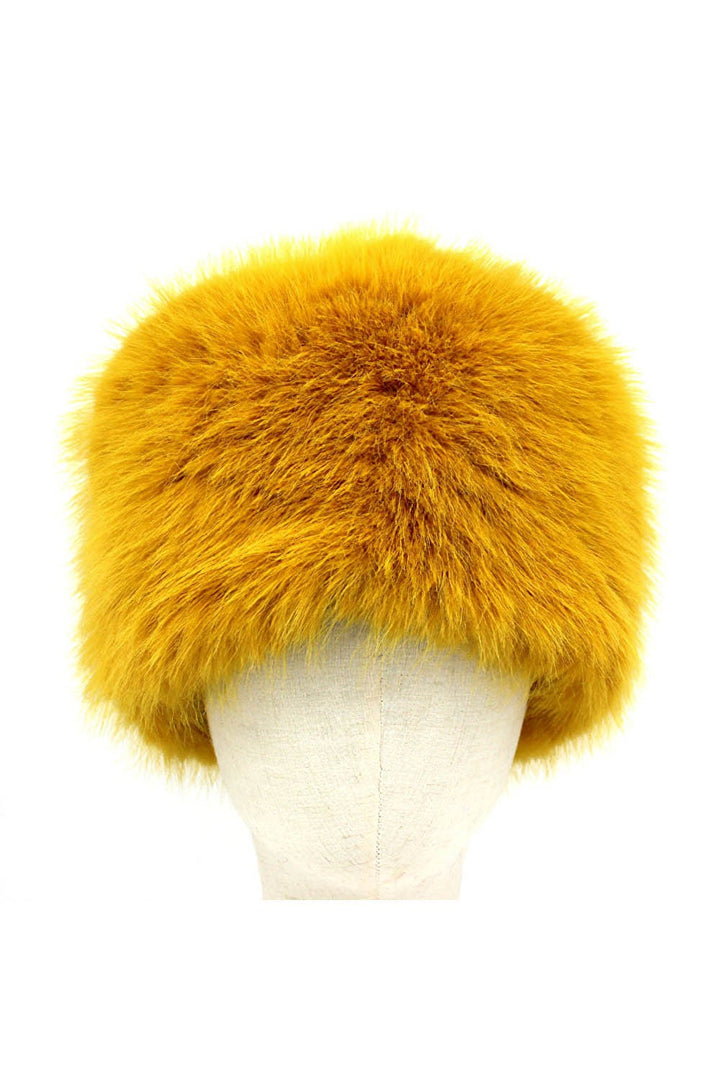 Faux Fur Furry Cossack Style Winter Hat
