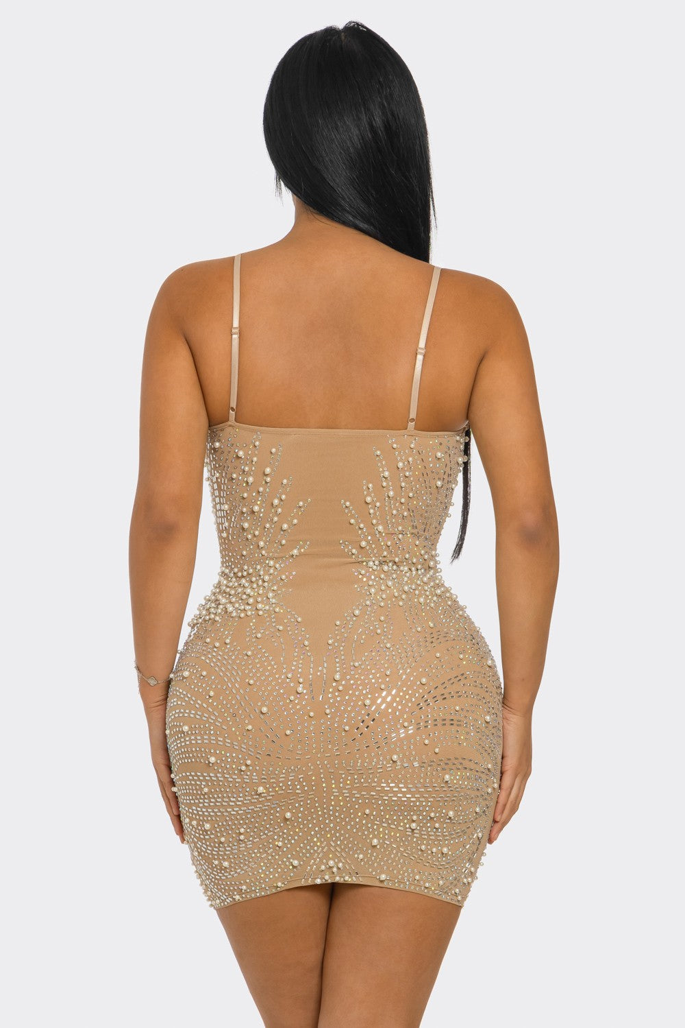Sequin Shimmering Body Hugging Mini Dress