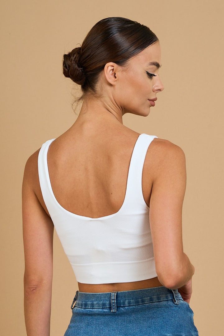 Seamless Heart Neck Sleeveless