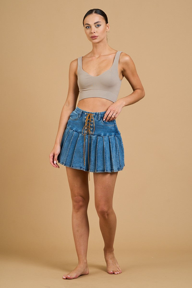 Seamless Heart Neck Sleeveless