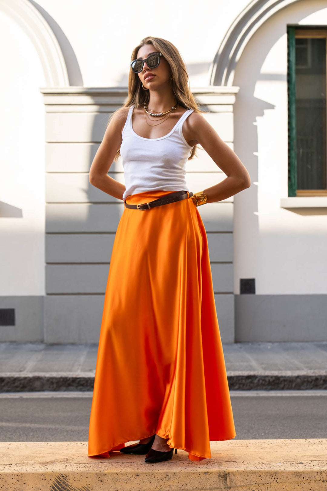 Lucia Flame Maxi Skirt