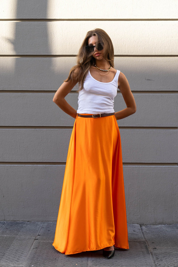 Lucia Flame Maxi Skirt