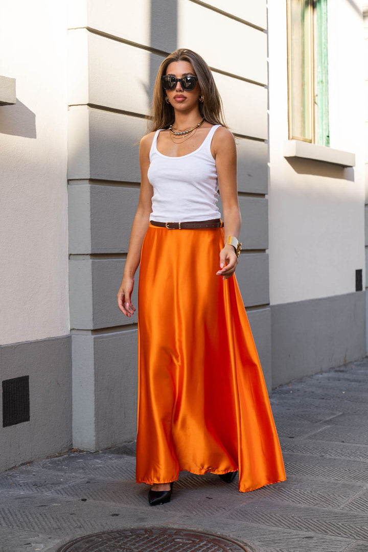 Lucia Flame Maxi Skirt