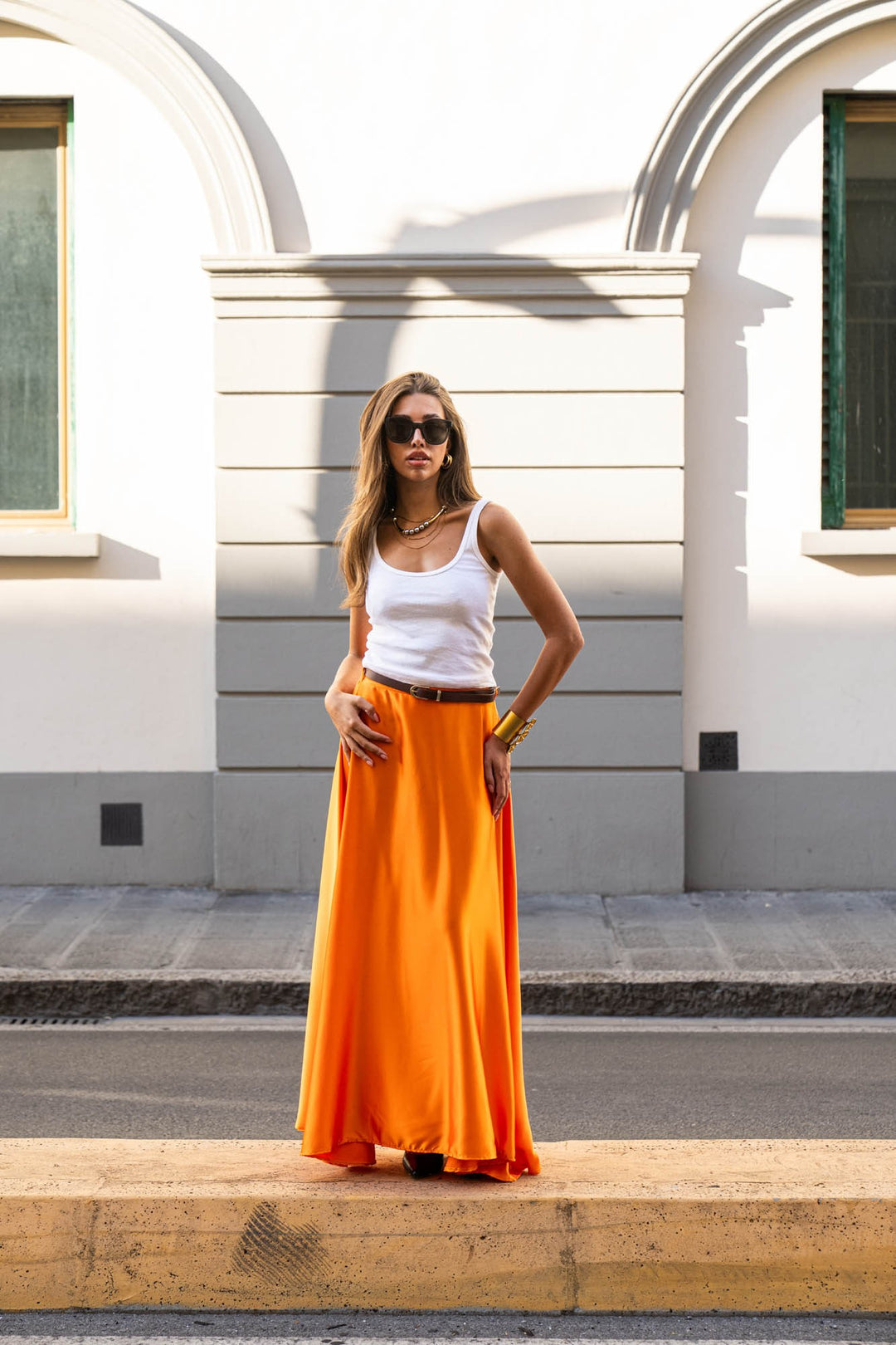 Lucia Flame Maxi Skirt