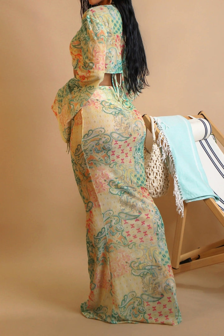 Limon Tropic Eclipse Skirt Set
