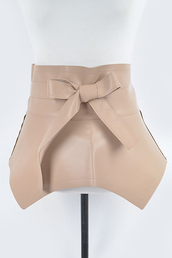 Faux Leather Plus Size Skirt Belt