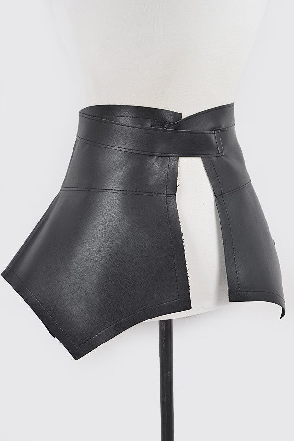 Faux Leather Plus Size Skirt Belt