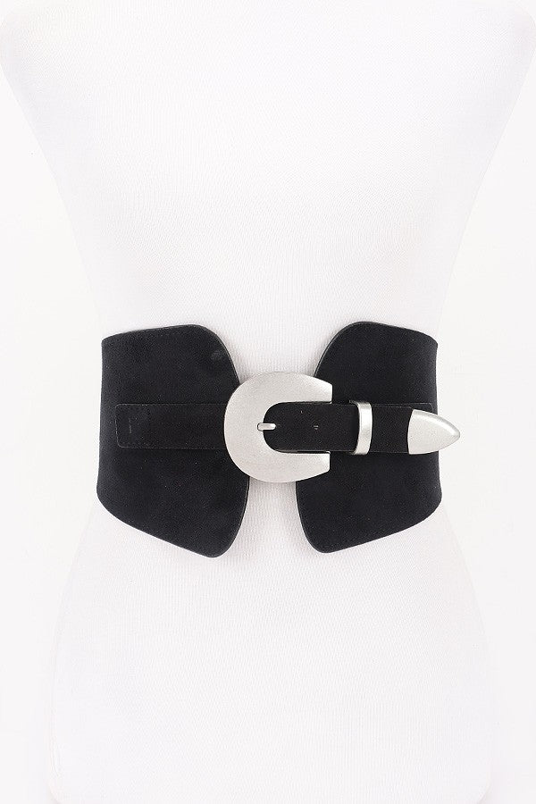 Suede Buckle Waist Belt