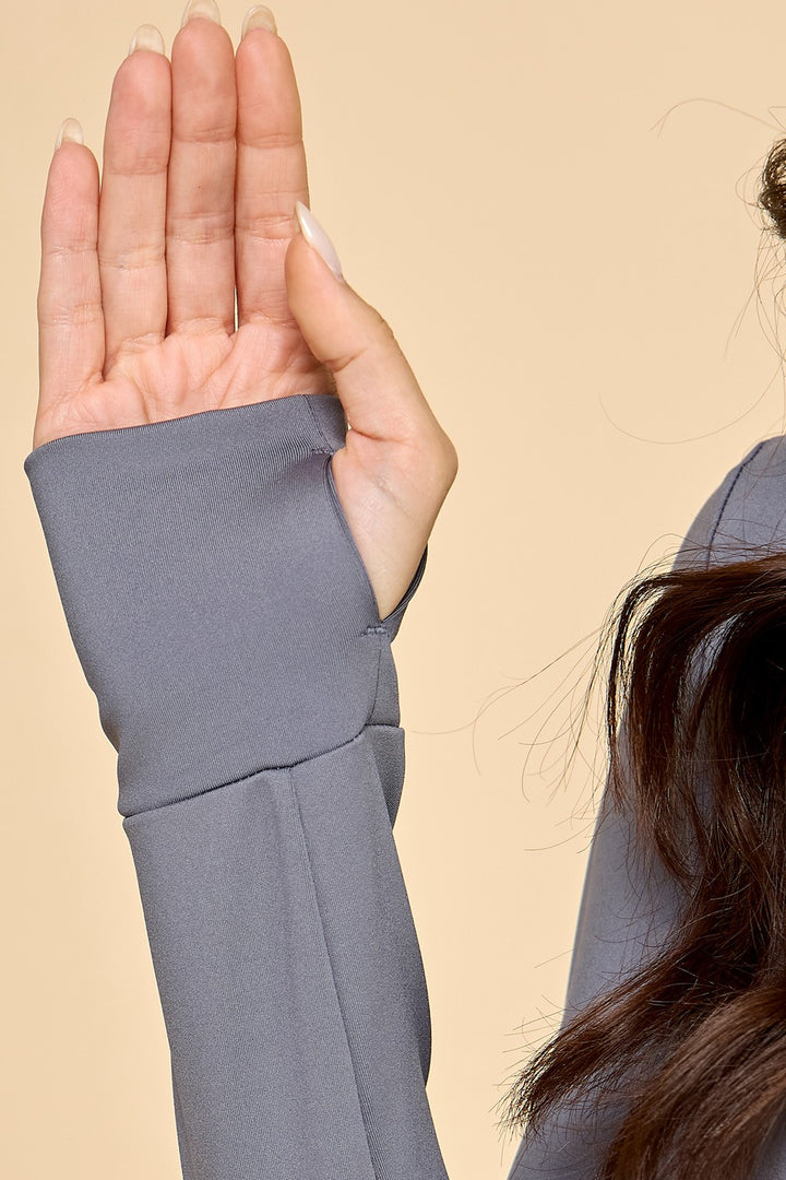 Solid Yoga Jacket 2-piece Set