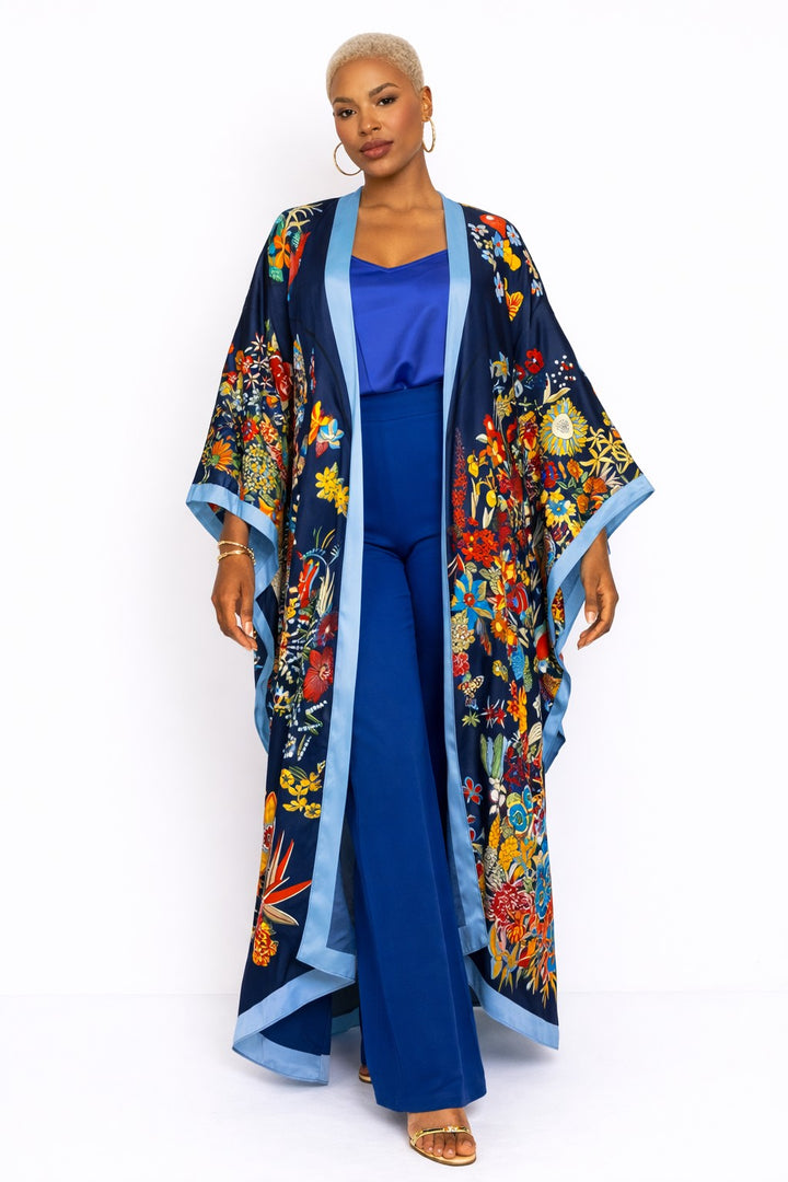 Boho Floral Kimono Cover Up