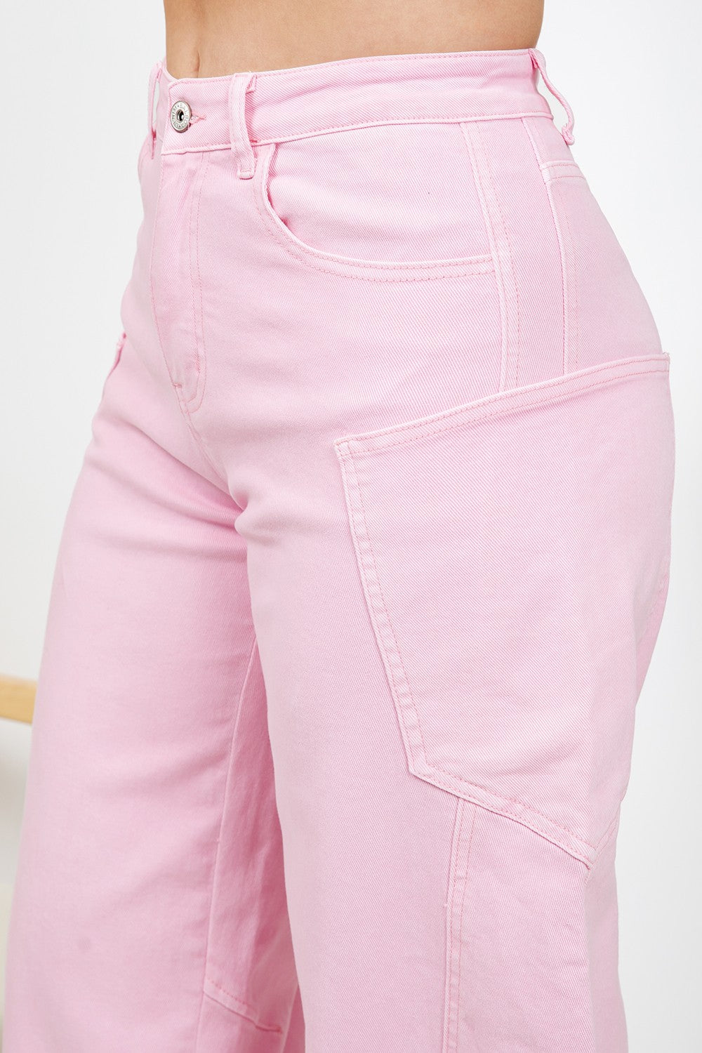 Rosalia High Waist Barrel Wide Leg Denim Jean