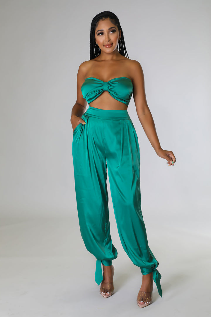 Bra Top, Pants & Shirt Set