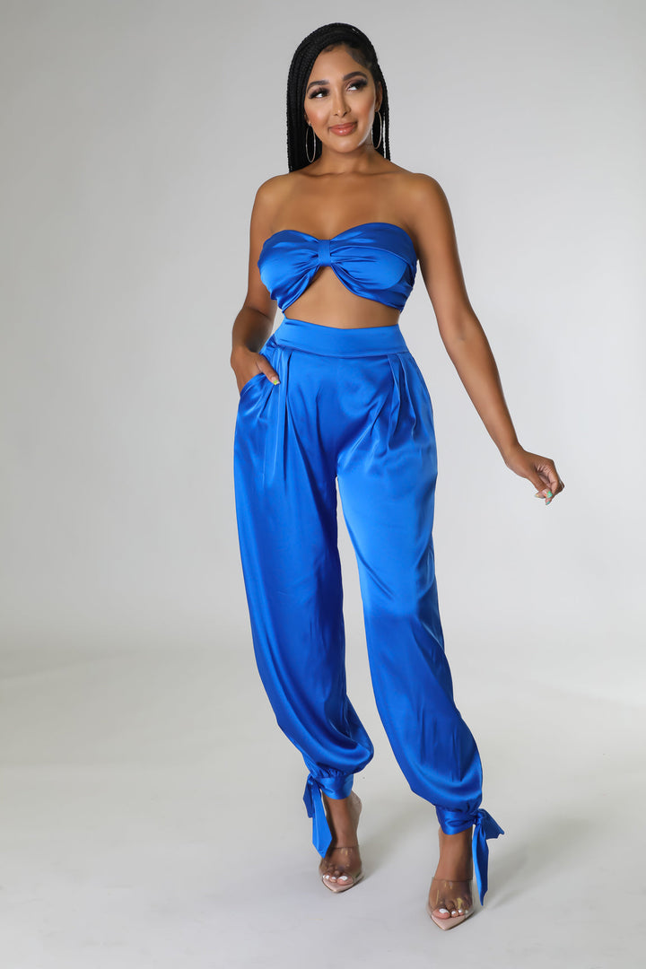 Bra Top, Pants & Shirt Set