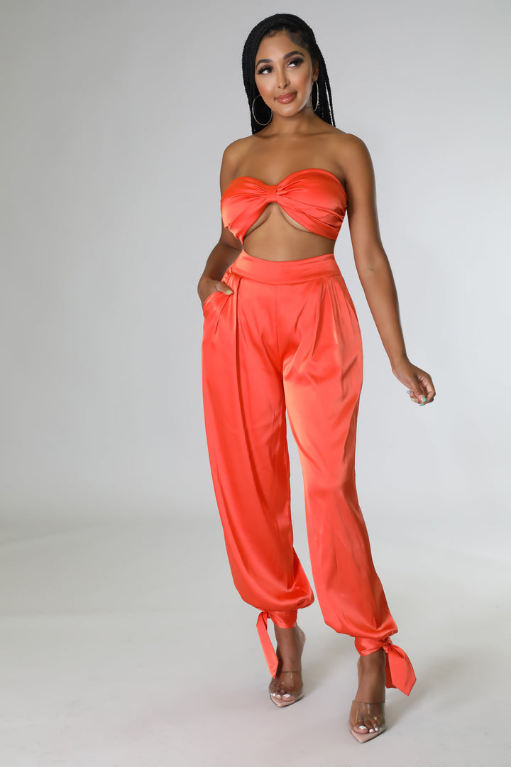 Bra Top, Pants & Shirt Set