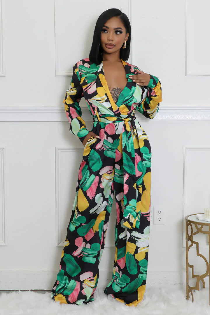 Color Print Jumpsuit
