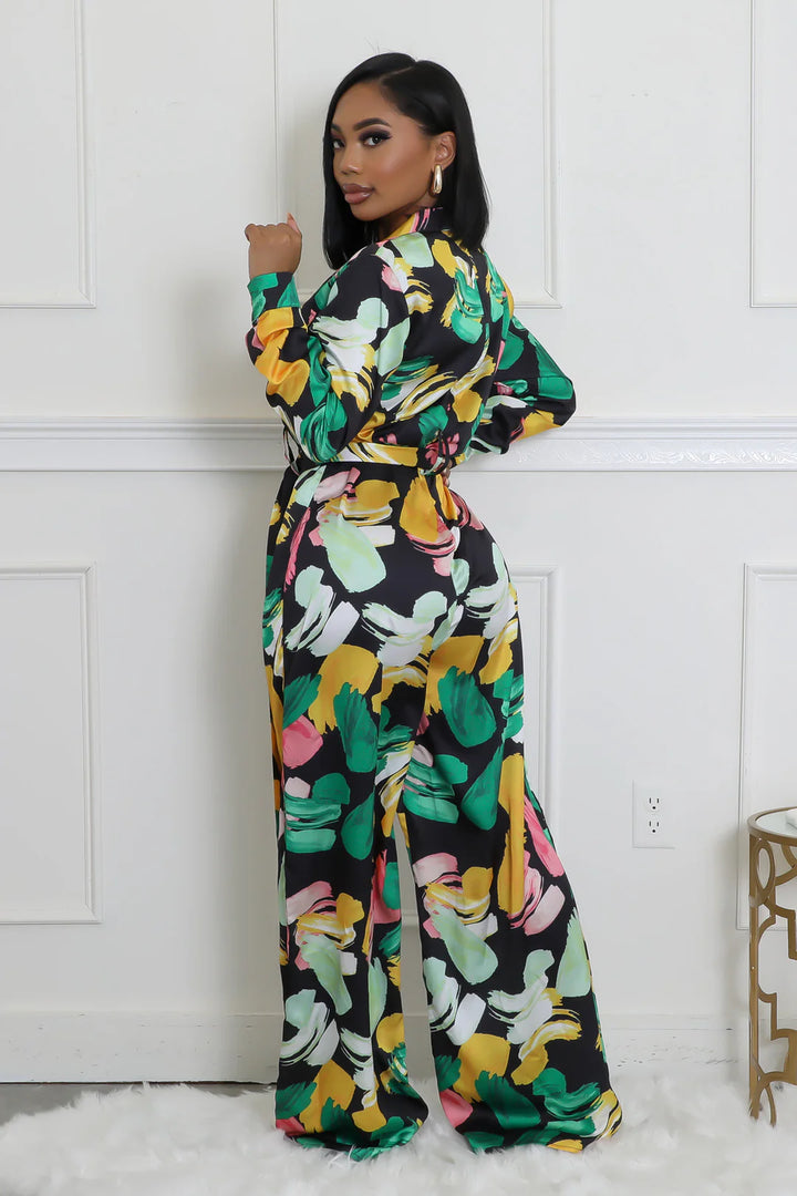Color Print Jumpsuit