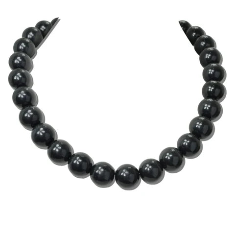 CHUNKY BEADED TOGGLE STATEMENT NECKLACE