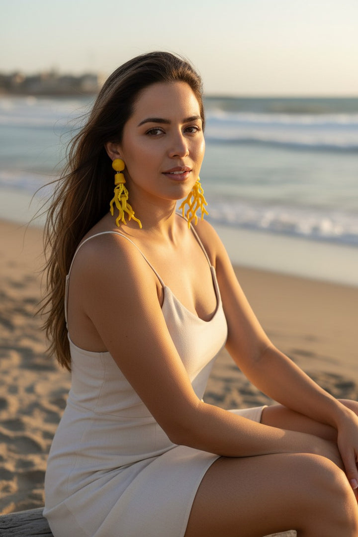 Coral Earrings