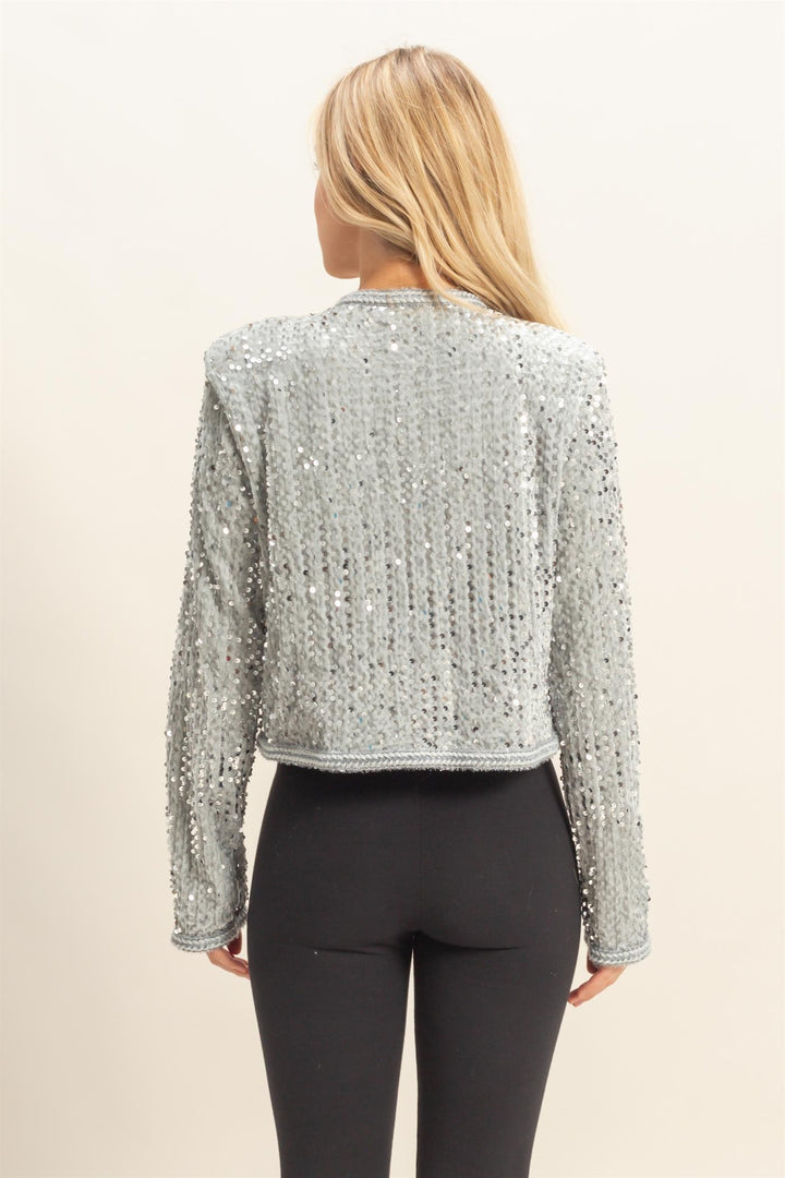 Sequined Detail Jacket