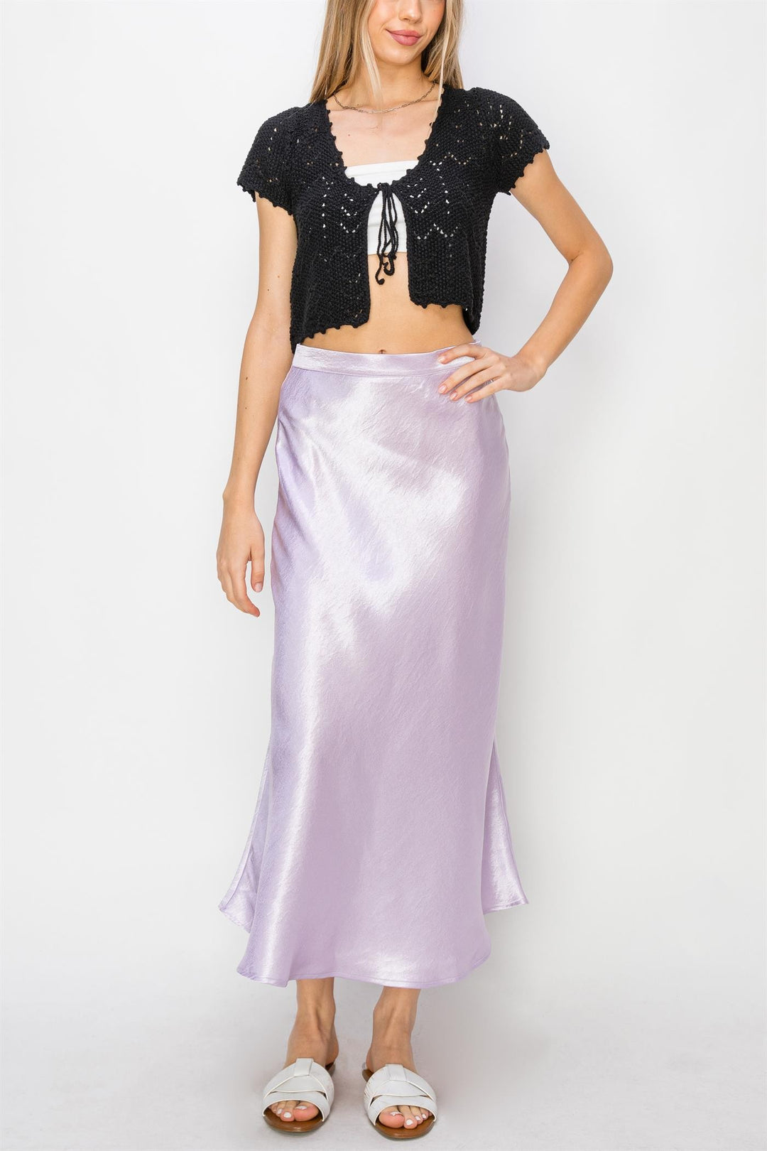 Midi Skirt Saten Alma