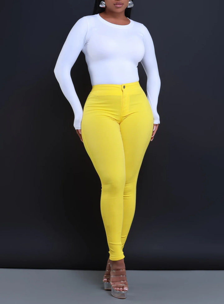 High Waist Stretch Pants