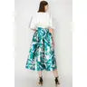 Midi Skirt Abstract Print