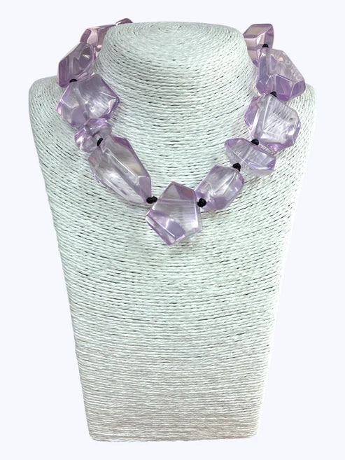 Acrylic Clear Short Necklace
