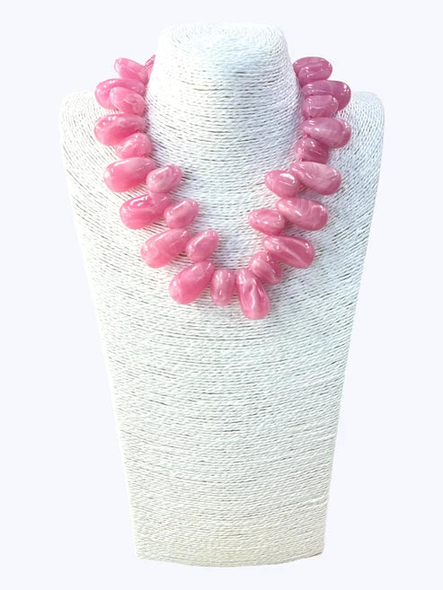 Acrylic Teardrop Short Necklace